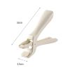 Anti-scalding Silicone Non-slip Take Bowl Clip Hot Plate Gripper, Stainless Steel Pot Clip Pan Gripper, Durable Bowl Holder Tongs Plate Retriever