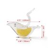 2pcs Acrylic crystal lemon squeezer; kitchen tools; manual citrus squeezer