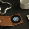 6pcs Record Design Coasters With Gift Box; Vinyl Record Coasters For Drinks Novelty ; Funny Absorbent Retro Style Home Decor; Hot Coffee Cup Placement