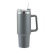 30OZ Straw Coffee Insulation Cup With Handle Portable Car Stainless Steel Water Bottle LargeCapacity Travel BPA Free Thermal Mug