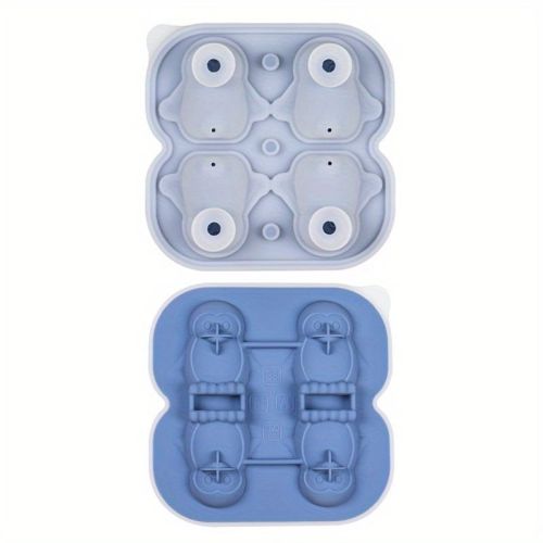 1pc Penguin Model Ice Maker Mold Whiskey Frozen Penguin Ice Cubes Spherical Ice Grid Ice Mold Food Grade Ice Storage Box
