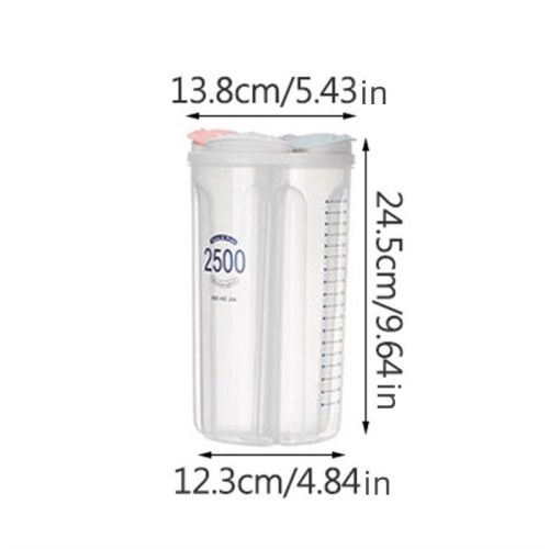 1 Pc Food Storage Box; Sealed Storage Container BPA Free Plastic Cereal Dispenser; Large Kitchen Storage Container With Lid And Compartment For Cereal