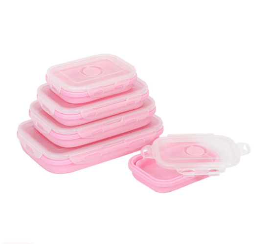Reusable Pizza Storage Container with  Microwavable Serving Trays - Adjustable Pizza Slice Container to Organize & Save Space - BPA Free, Microwave
