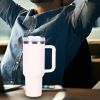 40oz V2 large capacity tumbler,  With Handle And Straw Lid