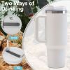 40oz V2 large capacity tumbler,  With Handle And Straw Lid